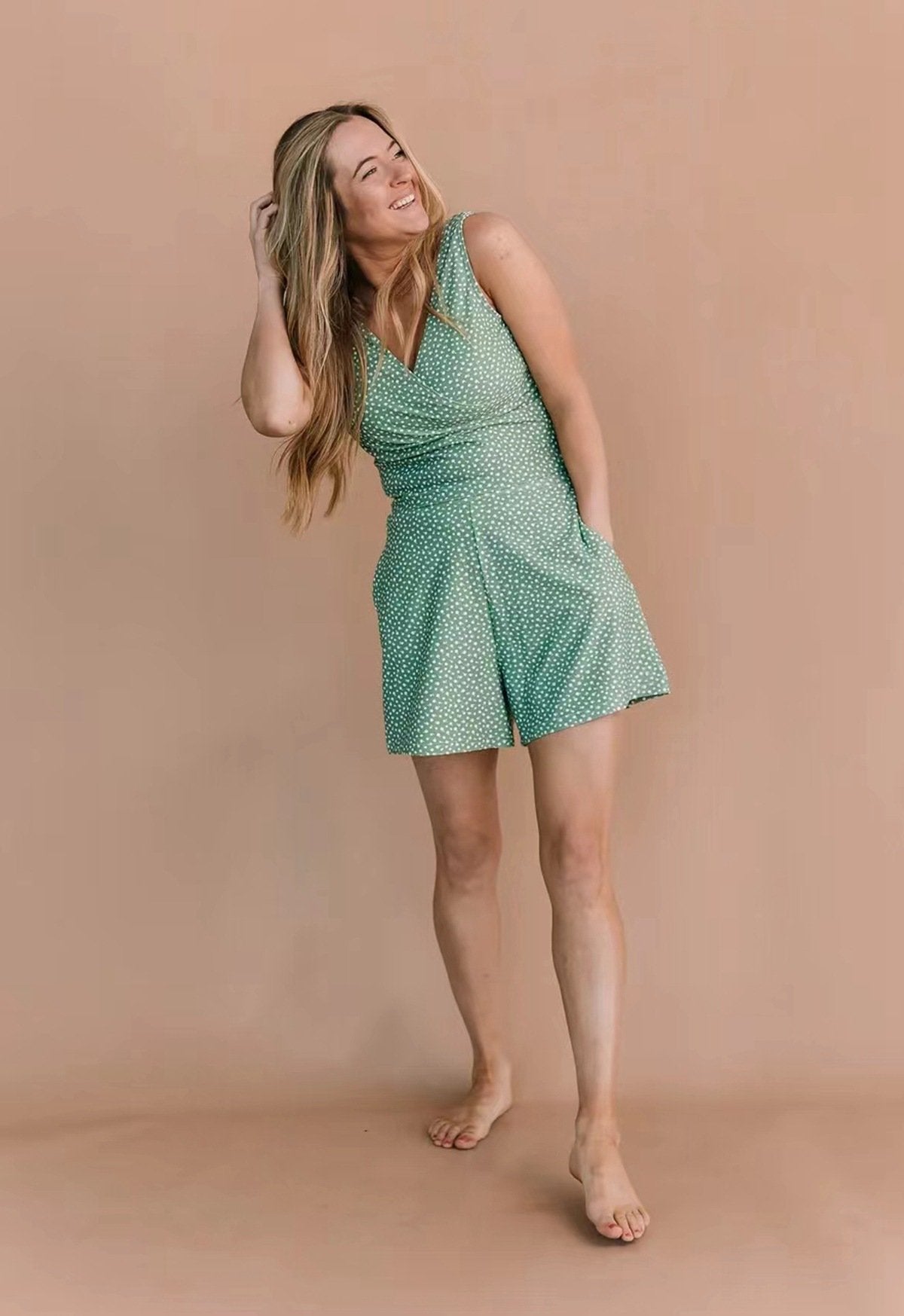 Lara - Plavky s volánikmi a vstavanou podprsenkou