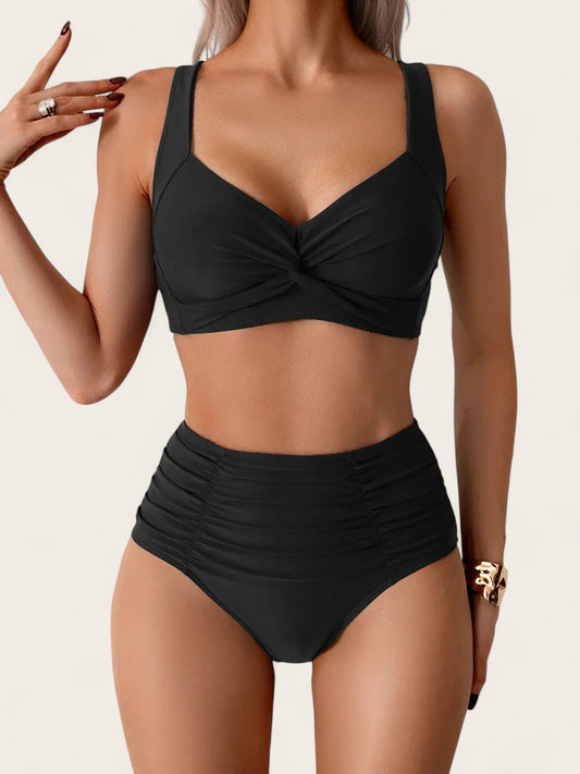 Lina - Bandeau bikini met ruffles